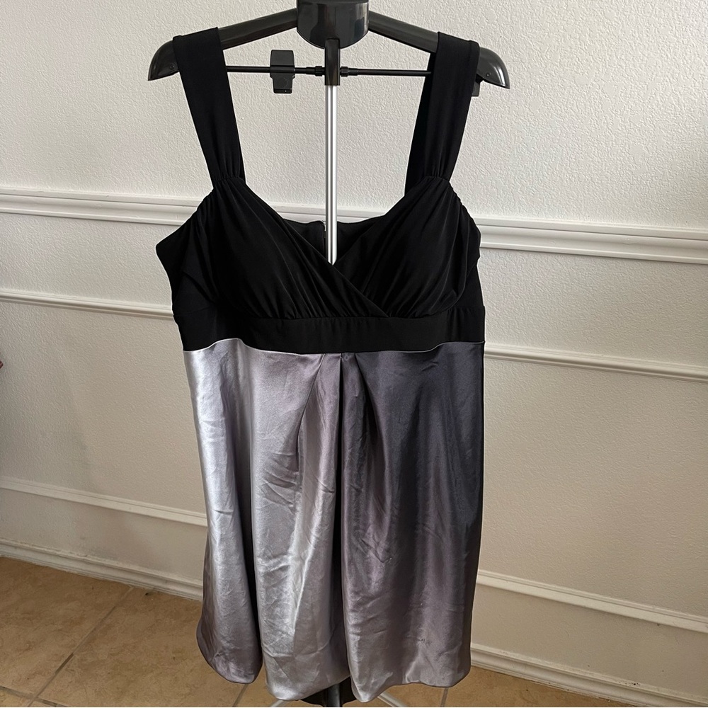 Y2K Chic Ombré Black and Silver Women's Dress